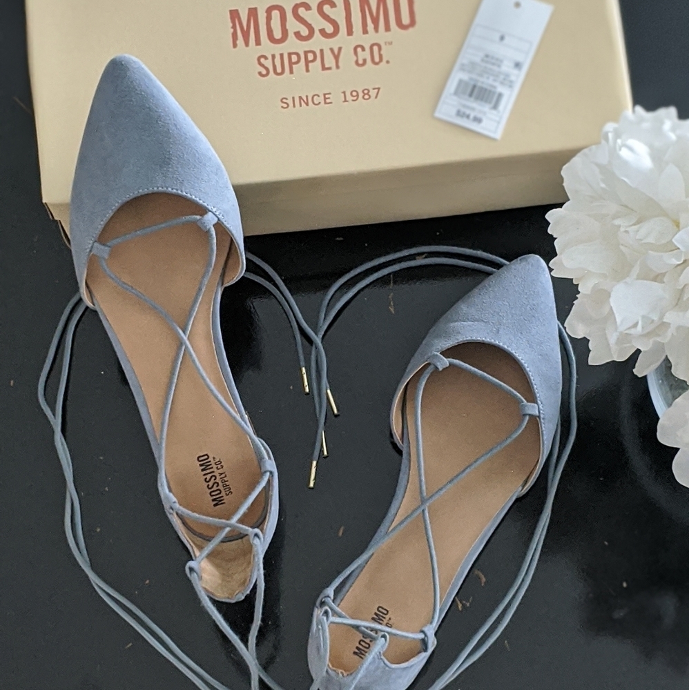 Lace-up ballet flat shoes by Mossimo Supply Co.